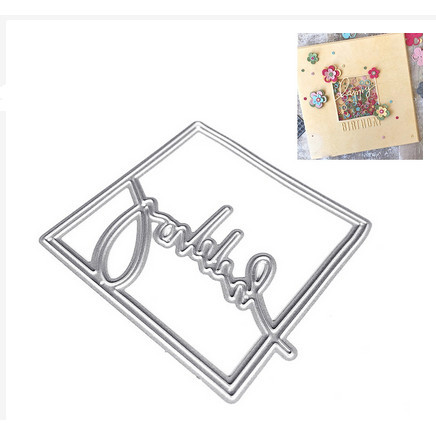 

Terlaris Cutting Dies - Letter "Happy" With Border SALE