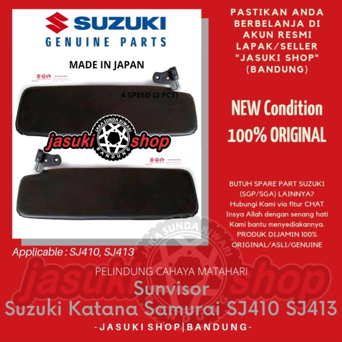 Sunvisor Sun Visor Jimny Katana Caribian Samurai SJ410 SJ413 Asli SGP