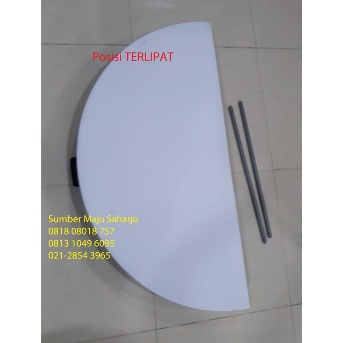 Terbaru Meja Lipat Bundar Bulat Plastik Fiber Outdoor Kafe Kantin Resto Makan Kode 293 Bungakoto48