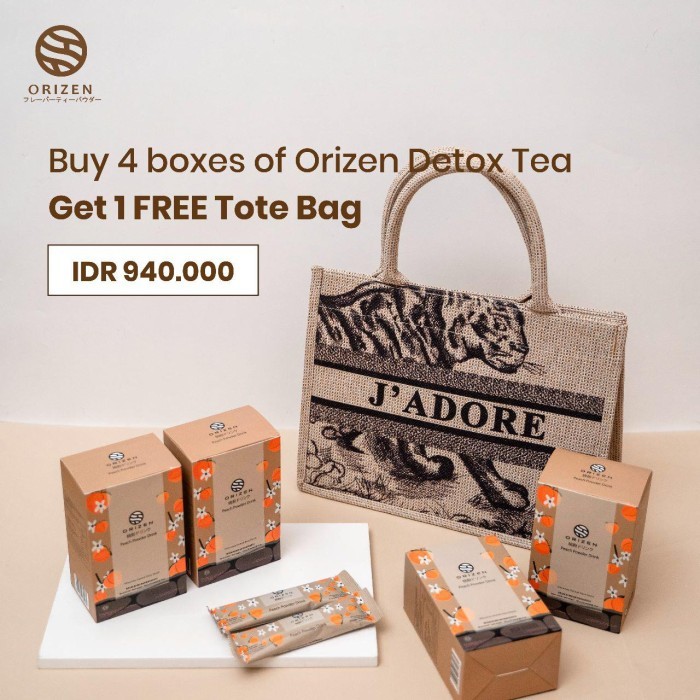

ORIZEN 4 BOX FREE 1 SMALL TOTEBAG