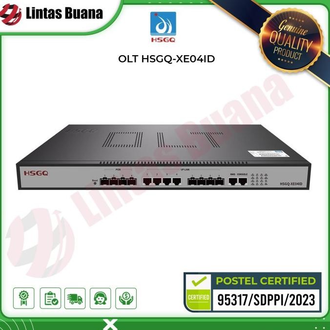 TERMURAH - HSGQ OLT EPON 4 PON HSGQ XE04ID UPLINK 10G AC/DC