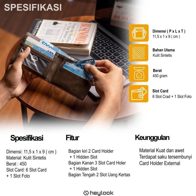 DOMPET PRIA TRAFFORD DOMPET KULIT DOMPET STNK DOMPET KARTU HEYLOOK