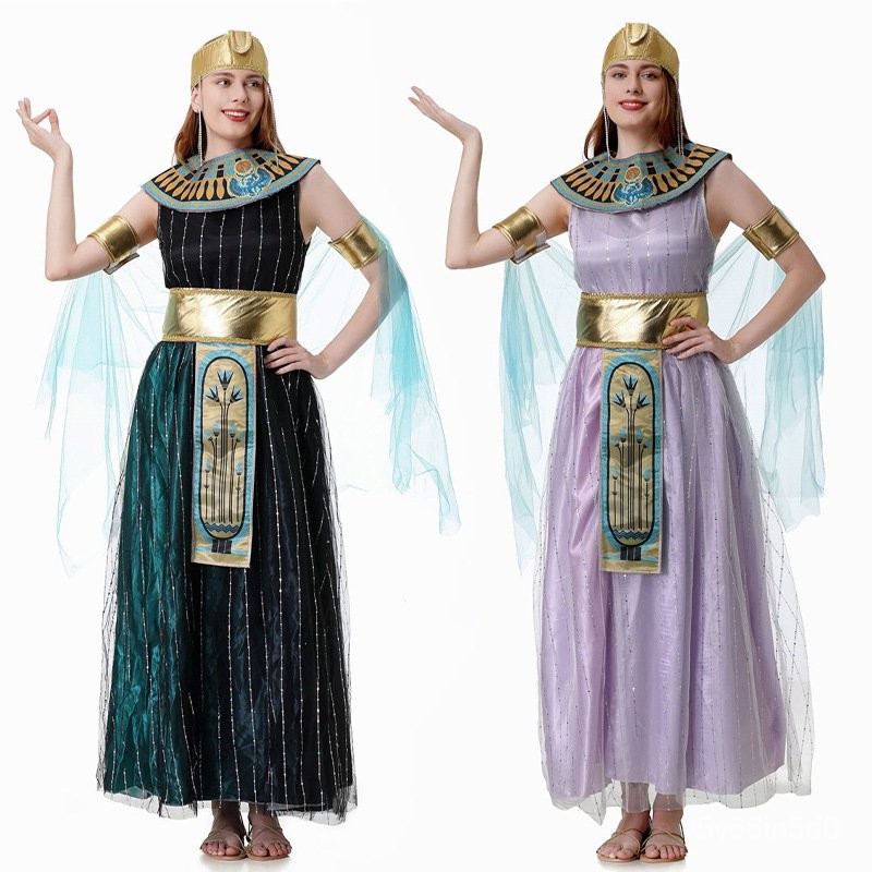 Halloween Ancient Greek New Cleopatra Greek GoddesscosplayAdult Makeup Ball Performance Costume HQTA