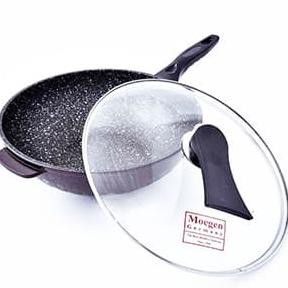 Wajan Moegen Anti Lengket Teflon Marble Keramik Germany Wok Pan 30 Cm