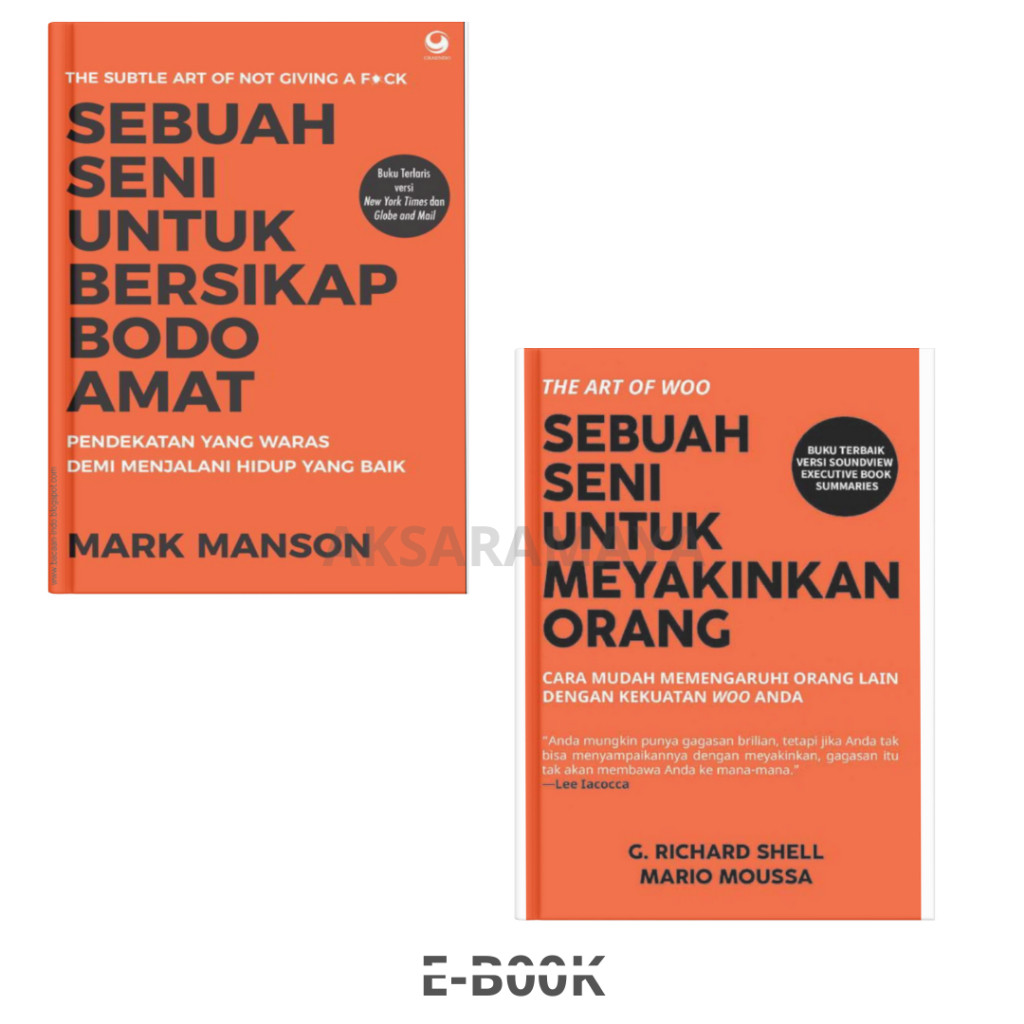 

(BUNDLE) SEBUAH SENI UNTUK BERSIKAP BODO AMAT , SEBUAH SENI UNTUK MEYAKINKAN ORANG LAIN