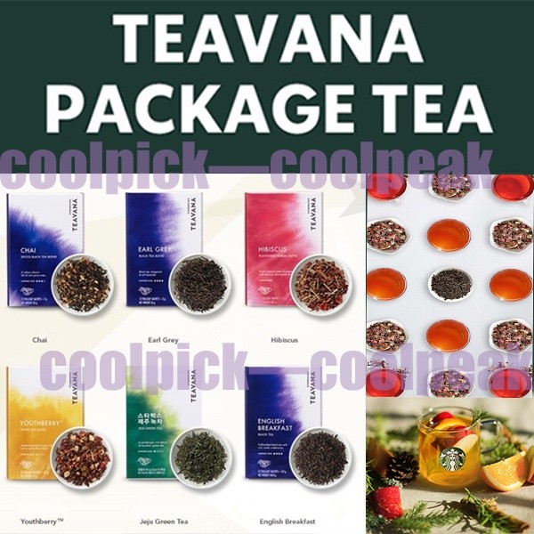 [starbucks Korea TEAVANA BAR] kantong teh premium 8 rasa 12 per kotak campuran mint teh hijau organi