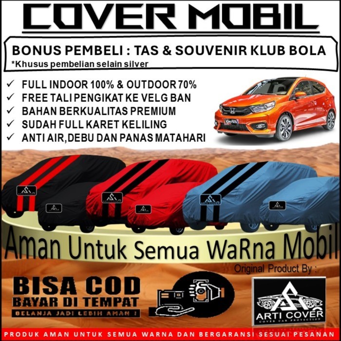 Selimut Sarung Body Cover Mobil Honda Brio Brio Satya Fre Pengikat Ban