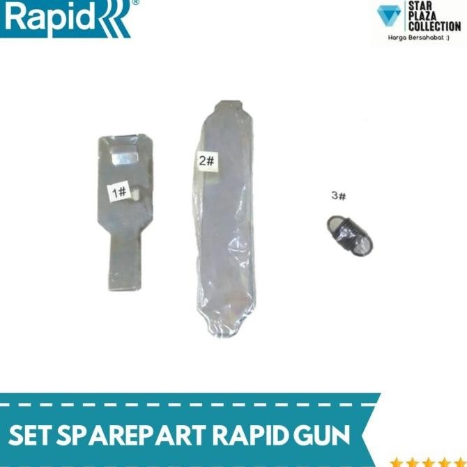 

Set Sparepart Staples Tembakan Rapid R23 (Per + Plat + Pelatuk Rapid)