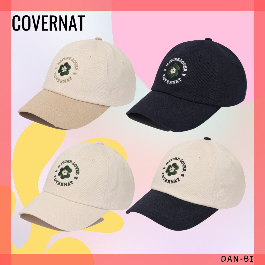 [COVERNAT] C BIG LOGO BASEBALL Pastel CAP/ Unisex / 4Color / Free size/ BlackPink Lisa PICK / Produk