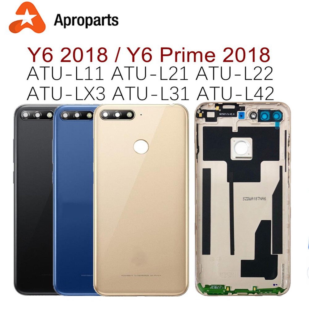 Untuk Huawei Y6 2018 Penutup Baterai Belakang Casing Pintu Belakang Untuk Huawei Y6 Prime 2018 Penut