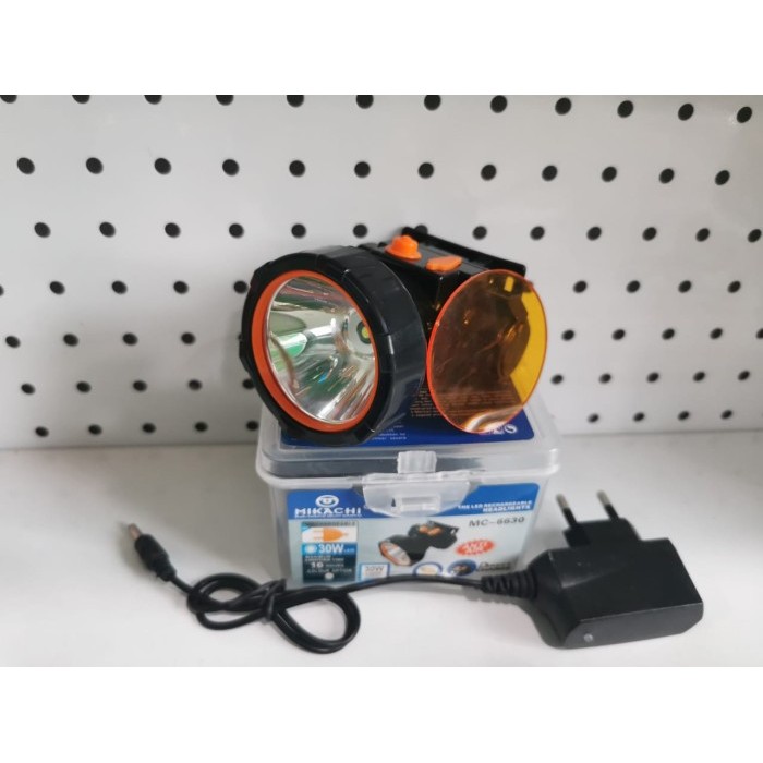 Terbaru Promo Imlek Senter Kepala Litium Mikachi 30Watt Mc 6630 Q7P0