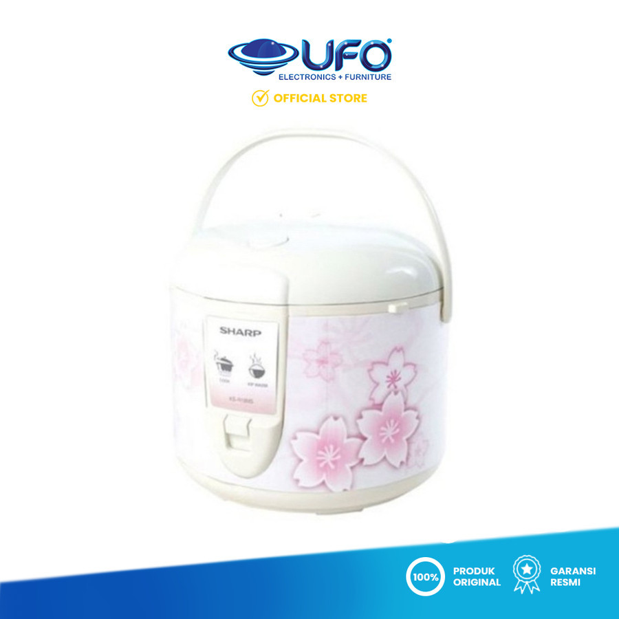 Rice Cooker Sharp KS-R18MS | Magic com KSR18MS BR / PK 1.8L 3in1 - Merah Muda