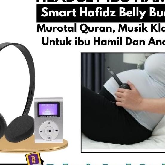 Bellybuds Headset Pregnancy Headphone Smart Hafiz Murottal Musik Ibu Hal