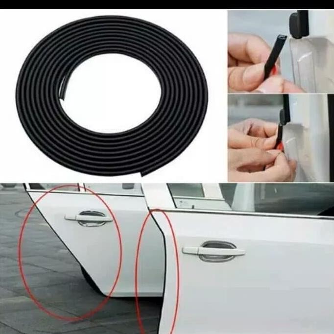 List Pintu Karet Interior Mobil Hitam 5 Meter Wuling Confero