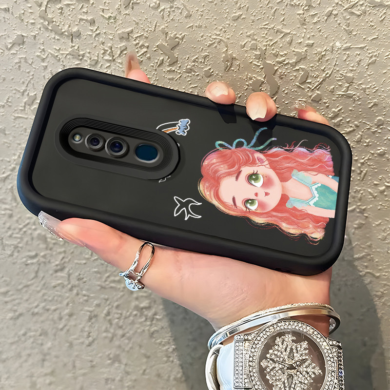 Casing Hp Untuk OPPO F11 OPPO A9 2019 OPPO A9x Case Casing pola perempuan warna-warni Softcase Silik