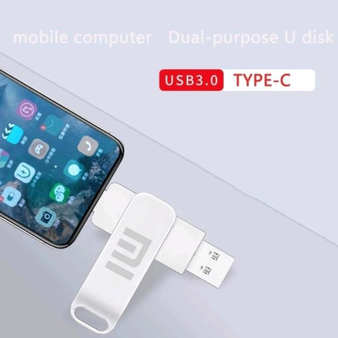 Flashdisk mi Xiaomi 360 3in1 android USB 3.0 Type C otg 1 2 TB