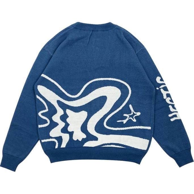 Viral Produk | Hectic - Cardigan Blue - Knitwear - Corsvia