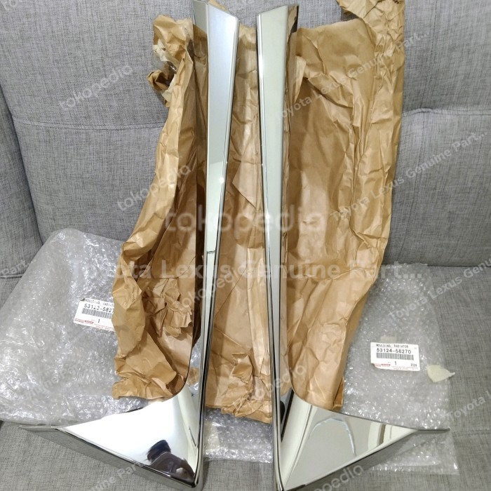 Garnish chrome bumper grill radiator Alphard Vellfire 2018 keatas SET