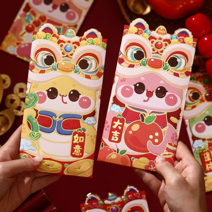 

SDF NEW Angpao Kuping 3D 2025 Angpau Ular Premium isi 6 Amplop Angpao Imlek Tebal Ornamen Sincia Murah Grosir TERLARIS