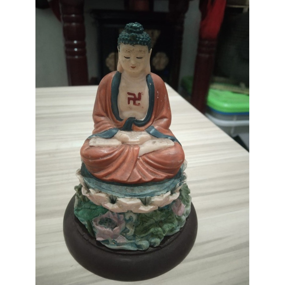Sani - Patung Budha Gautama Resin Kuno Jadul Antik