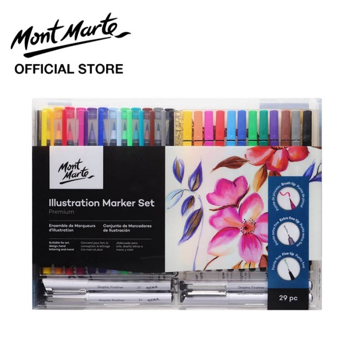 

promo! Baru Mont Marte Illustration Marker