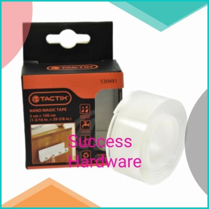 

TAPE MAGIC NANO TACTIX 30MMX1M DOUBLE TAPE MAGIC NANO 30 MM X 1 MTR 1