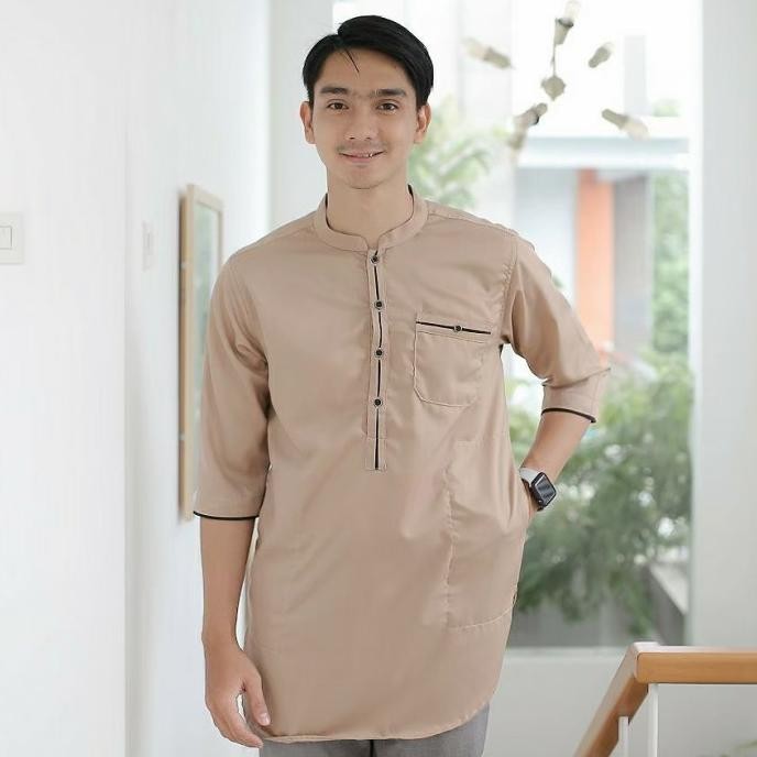 BAJU KOKO PRIA TERBARU ATASAN PAKAIAN MUSLIM MODEREN OUTFIT KURTA