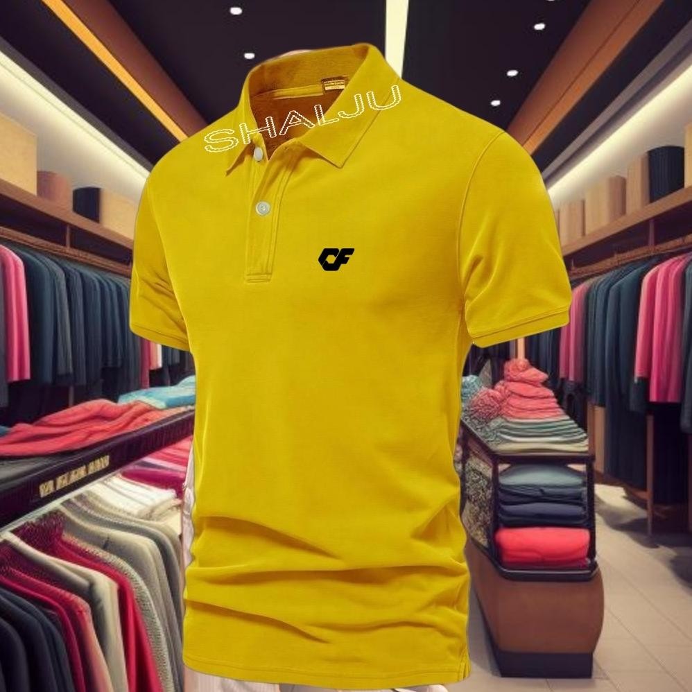 Spesial Kaos Poloshirt Cf Tex Hitam/Baju Kaos Kerah Dewasa/T-Shirt Poloshirt Pria Dan Wanita.Model T