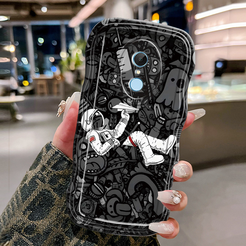 Casing Hp Untuk Xiaomi Redmi 5 5A 5 Plus 4X Case Casing pola Astronot NASA Kasing HP Cesing Silikon 