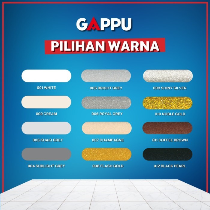 Ready GAPPU - Premium Epoxy Tile Grout ( Nat Lantai Marmer Keramik )