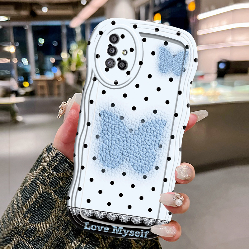 Casing Hp Untuk Samsung Galaxy A51 M40s Case Casing biru Kasing HP Cesing Silikon Kesing gelombang b