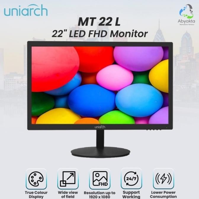 Monitor Lcd Led Uniarch Mt-22-L Display 22 Inch Fhd Ips 60Hz Terbatas