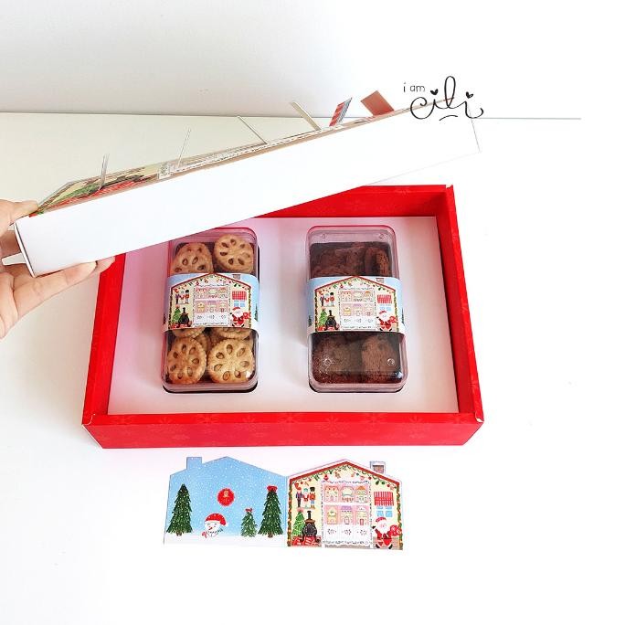 

ul-64 (BOX BETH ) DUS kue kering toples natal/merry christmas Viral