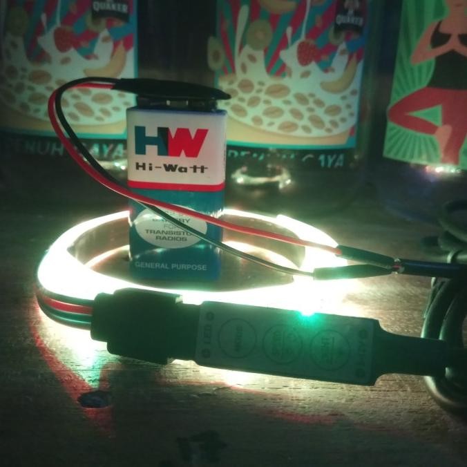 BIG SALE LED STRIP RGB 5050 WATERPROOF + CONTROLLER + BATERAI 