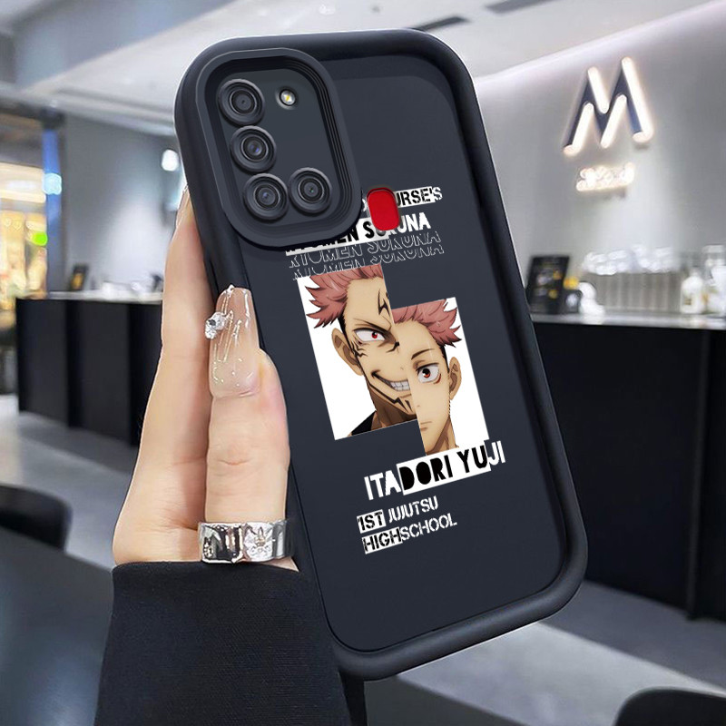 Casing Hp Samsung Galaxy A21S Case HP Casing pola Anime Jujutsu Kaisen pelindung HP Softcase silikon