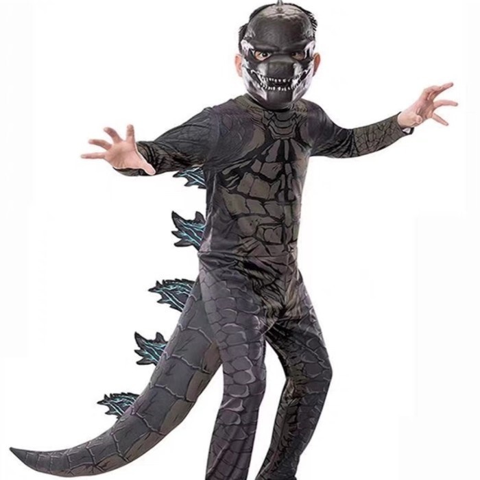 [Pan] Godzilla Monster Kids Costume Kostum Halloween Anak Dinosaurs Reptile