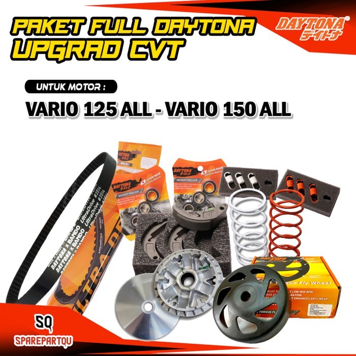 Diskon PAKET KIRIAN CVT VARIO 125 VARIO 150 HARIAN - RACING - TOURING