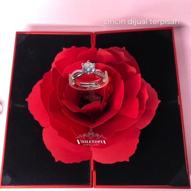 

VIRAL [FREE GIFT] 3D Pop Up Rose Ring Box / Kado Ulang Tahun / Kotak Cincin Mawar Lamaran / Tempat Cincin Nikah / Box Cincin / Ring Box / Gift Box Mawar Merah / Hadiah Valentine / Kotak Hadiah / Promise Ring Box / Kado Ulang Tahun / Ring Box Cincin /Kado