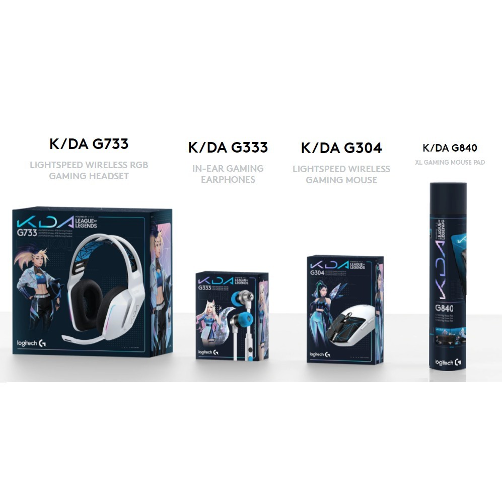 Periferal Logitech KDA / LOGitech League of Legends - mouse, headphone, mousepad |556B8C93|