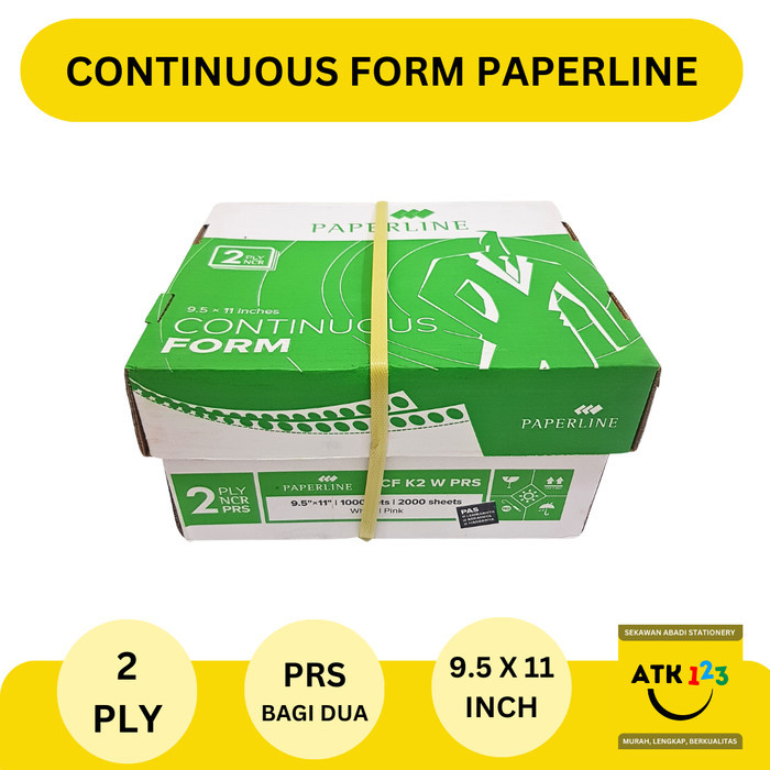 

Terlaris Continuous Form Paperline Uk. 9,5" x 11" : 2 Rangkap 2 (2 Ply) PRS SALE