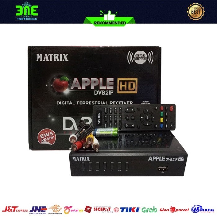 Toko Bakia -- Matrix Apple HD DVB2IP Black DVB-T2 Set Top Box TV Digital UHF Channel