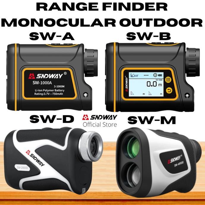 SNDWAY Range Finder Laser Outdoor Golf Hunting Telescope Monocular ,