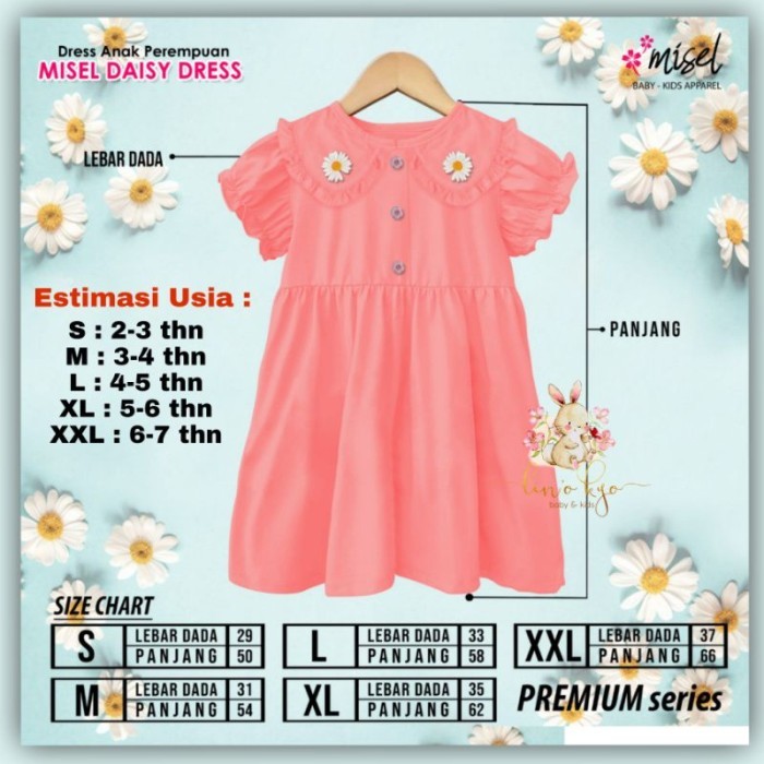 Dapatkan Dress Anak Daisy By Misel Korean Style Dsk