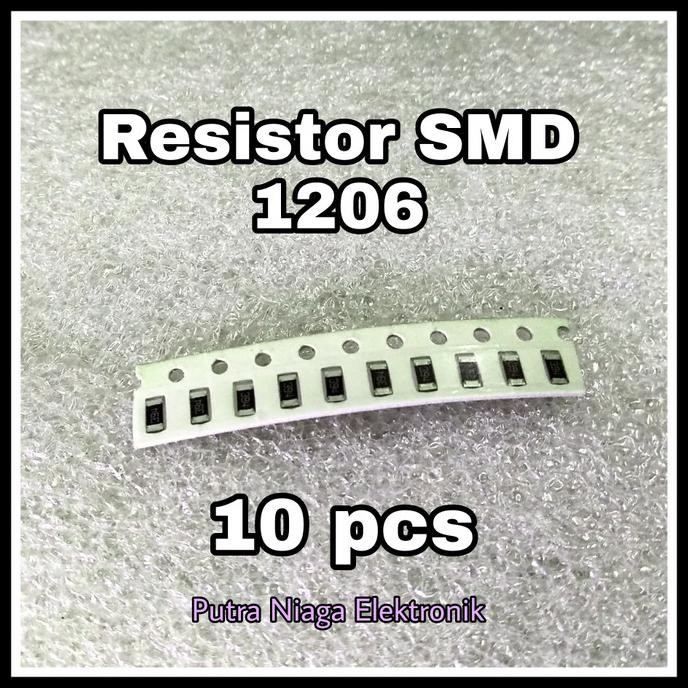 Diskon (20pcs) Resistor SMD 1206 9,1 Ohm Chip 9R1 Tahanan SMD1206 9,1R putr4n
