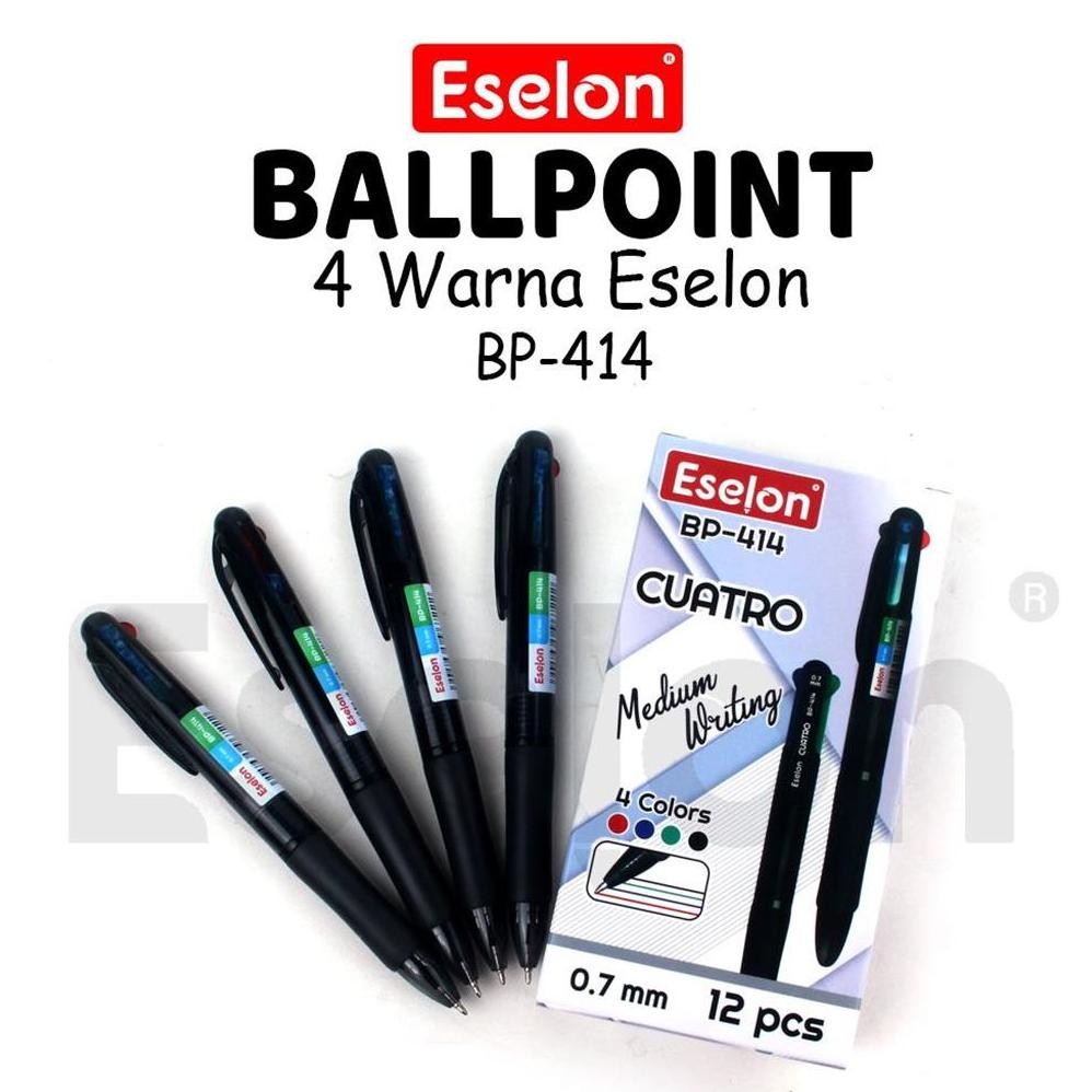 

1buah Pulpen 4 Warna Office CUATRO BP-414 / Pulpen Cetek 4 Warna
