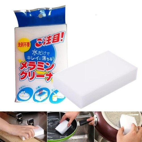 

[Bisa COD] Spon Pembersih Tanpa Sabun Sponge Ajaib Pembersih Serbaguna Spon Cuci Piring