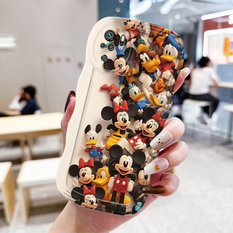 Casing Hp Untuk Xiaomi Redmi Note 10 Note 10s Note 10 Pro Case gelombang Sisi Softcase Silikon Kesin