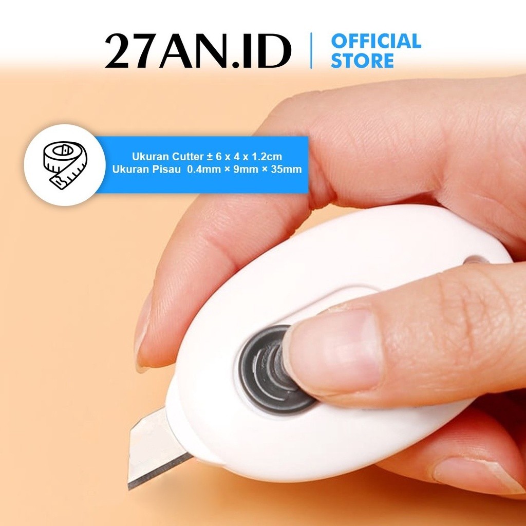 

Cutter Mini Unik E313 Pisau Kecil Portable Bentuk Oval Travel Size Import