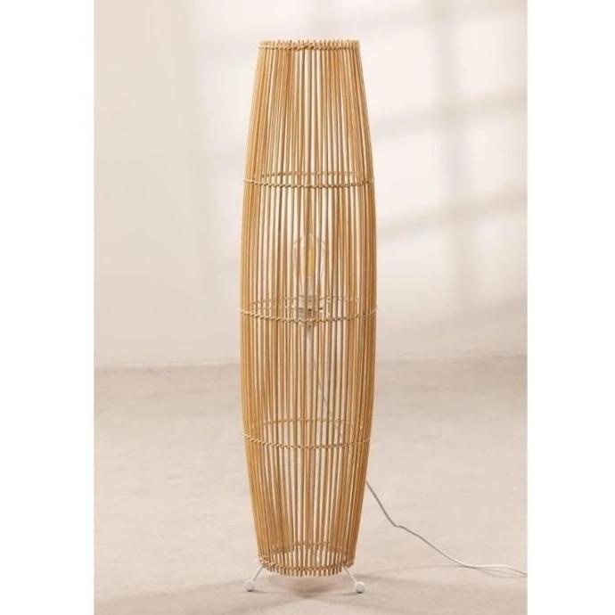 Termurah Standing Lamp Rattan / Floor Lamp Rattan / Lampu Lantai Rotan M55 Lampu Hias Best Quality A