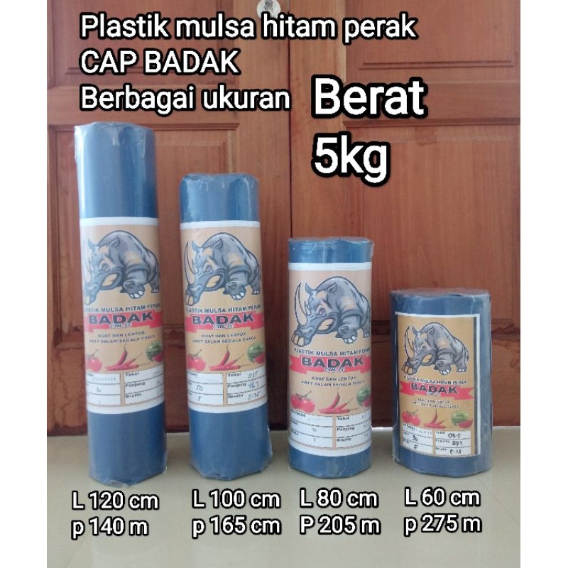 PANA Plastik mulsa hitam perak CAP BADAK / KEBO (5kg)
